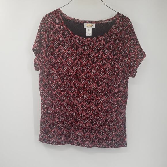 TALBOTS Short Sleeve Top Womens Size Extra Large XL - Picture 1 of 4
